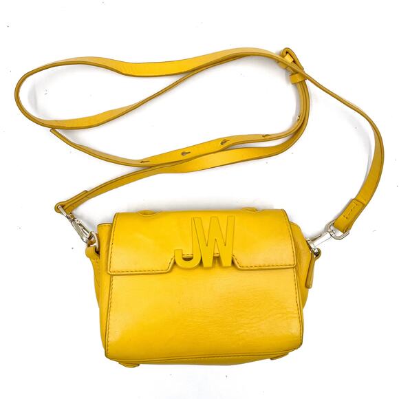 Jason Wu Rommy Leather Bag Yellow Leather‎ Logo Detachable Strap Micro - Picture 3 of 12